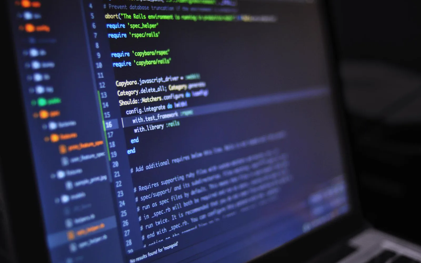 A close-up of real backend code in an editor